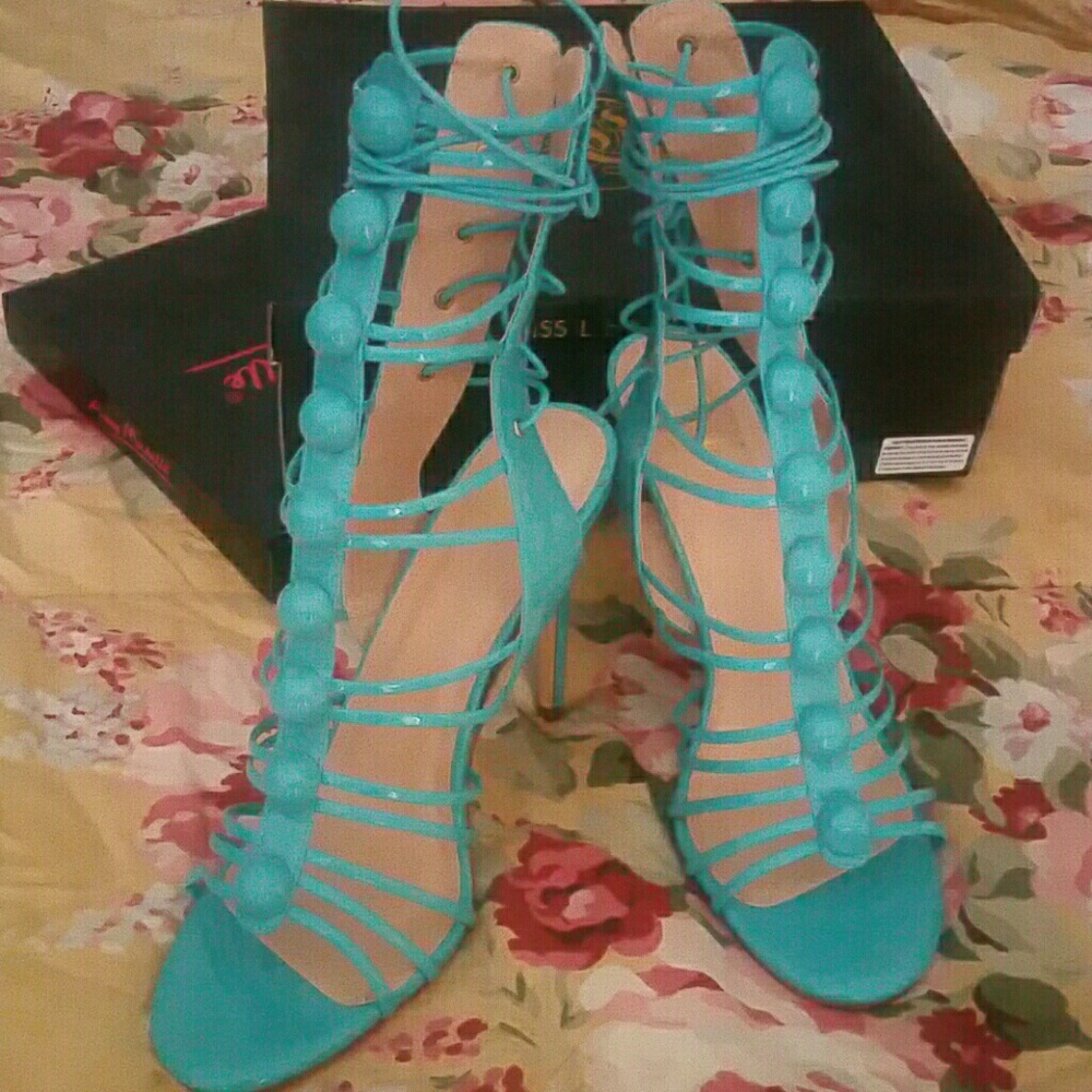 Ankle strappy heels